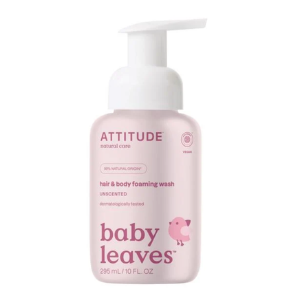 Attitude Baby Leaves 2in1 Foaming Wash Fragrance Free - 295ml