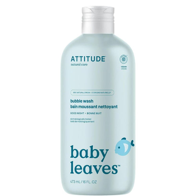 Attitude Baby Leaves Bubbel Zeep Good Night - 473ml