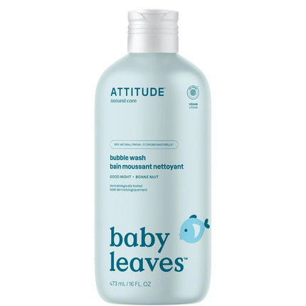 Attitude Baby Leaves Bubbel Zeep Good Night - 473ml