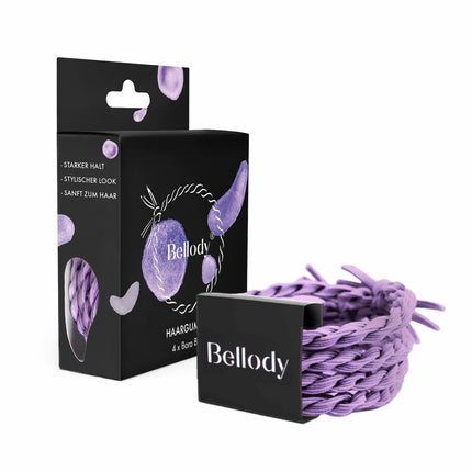 Bellody Haargummie Elastiek - Bora Bora Paars