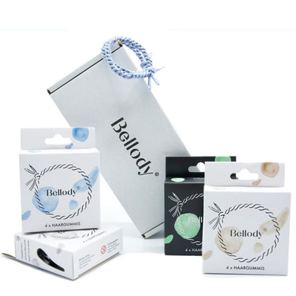 Bellody Haargummie Elastiek - Seychelles Blauw