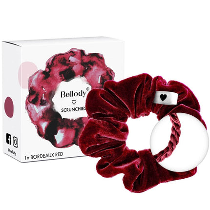 Bellody Scrunchie Haargummie - Bordeaux Rood