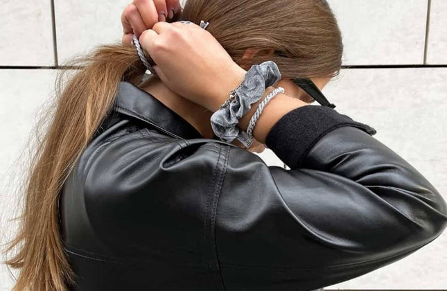 Bellody Scrunchie Haargummie - Bordeaux Rood