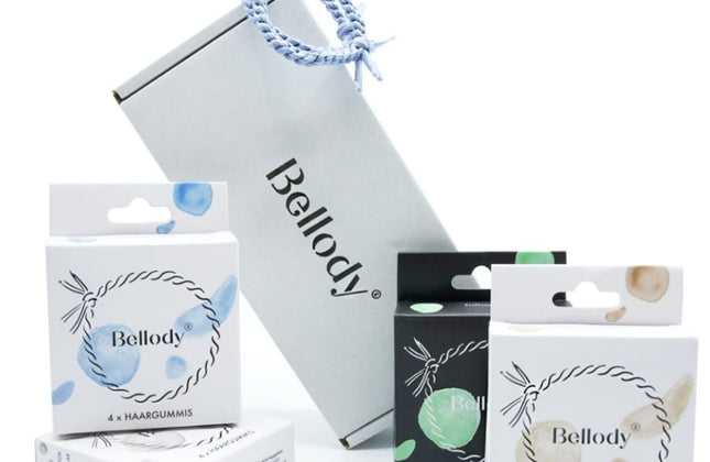 Bellody Scrunchie Haargummie - Lichtblauw