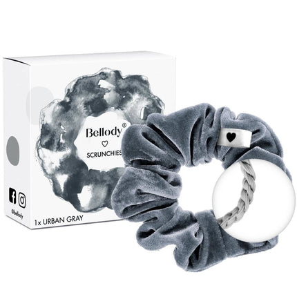Bellody Scrunchie Haargummie - Urban Grijs