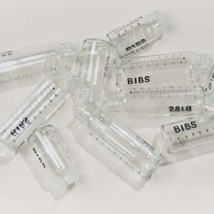 BIBS Babyfles Glas - 110ml - Ivory