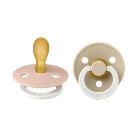 BIBS Colour 2 Pack - Blush/Vanilla  - Symmetrische  Spenen - NIGHT