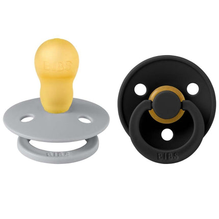 BIBS Colour 2 Pack - Cloud/Black - Maat 3 Spenen