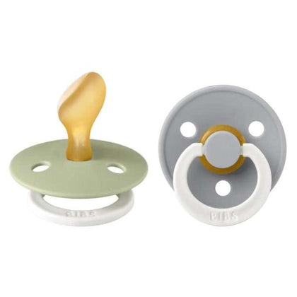 BIBS Colour 2 Pack - Sage/Cloud  - Anatomisch Spenen - NIGHT