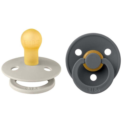 BIBS Colour 2 Pack - Sand/Iron Spenen Rond