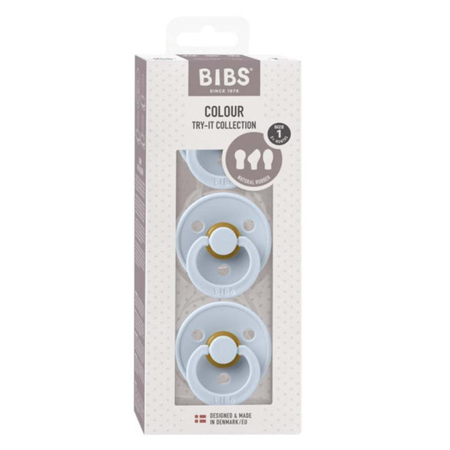 BIBS Colour Try-It Collection Baby Blue Spenen