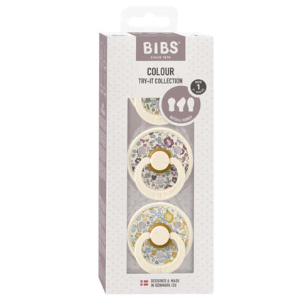 BIBS Liberty Colour Try-It Collection Eloise Ivory Spenen