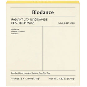 Biodance Radiant Vita Niacinamide Real Deep Mask - 4pcs