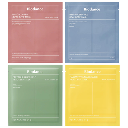 Biodance Real Deep Mask Variety Pack - 4pcs