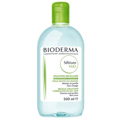 Bioderma Sébium H2O Purifying Cleansing Micellar Water 500ml - Sale