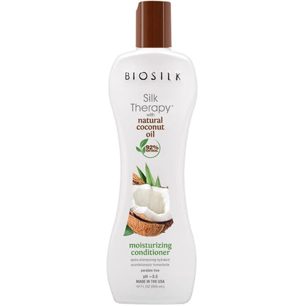 Biosilk Organic Coconut Oil Moisturizing Conditioner - 355ml