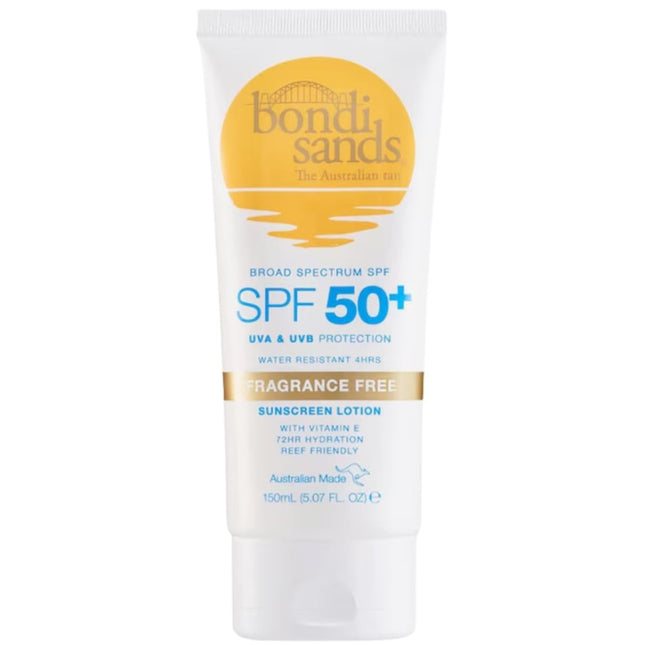 Bondi Sands Sunscreen Lotion SPF50+ Fragrance Free - 150ml
