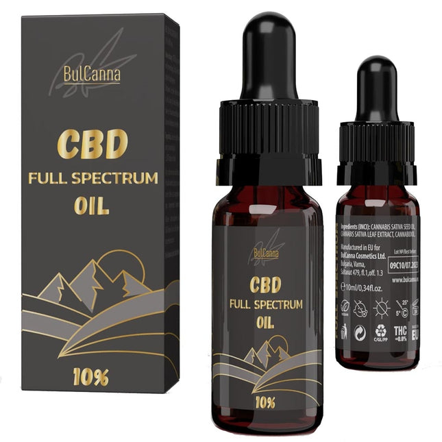 BulCanna CBD Oil 10% Full Spectrum - 10ml
