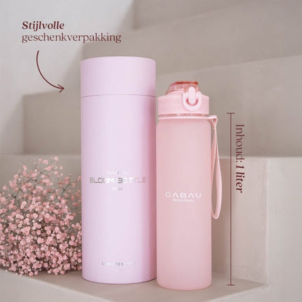 Cabau Lifestyle Bloom Glass Bottle - 1 Liter