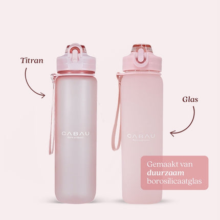 Cabau Lifestyle Bloom Glass Bottle - 1 Liter