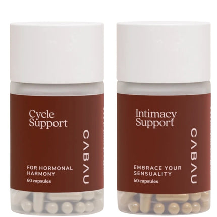 Cabau Lifestyle Cycle + Intimacy Support Set - 2x60pcs