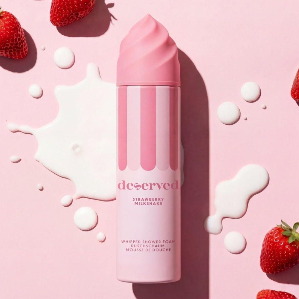 Deserved Shower Foam Strawberry Milkshake