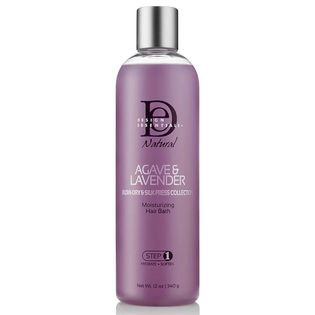 Design Essentials Agave & Lavender Moisturizing Hair Bath Shampoo - 340gr.