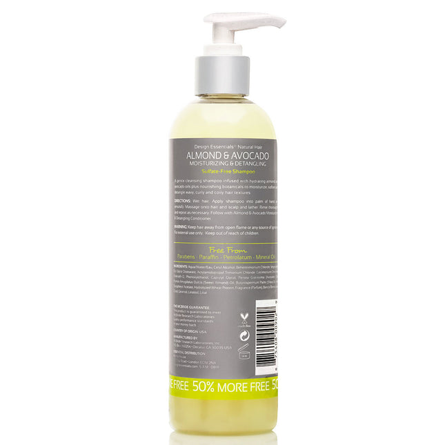 Design Essentials Moisturizing & Detangling Sulfate-Free Shampoo - 365ml