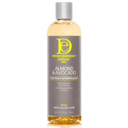 Design Essentials Natural Almond & Avocado Anti Frizz Curl Defining Gel - 345gr.