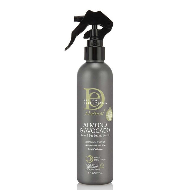 Design Essentials Natural Almond & Avocado Twist & Set Setting Lotion - 236ml