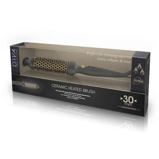 Diva Pro Radiant Shine Keramische Warmteborstel - 30mm