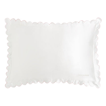 Dore & Rose Scallop Edge Pillowcase Ivory - 60x70cm