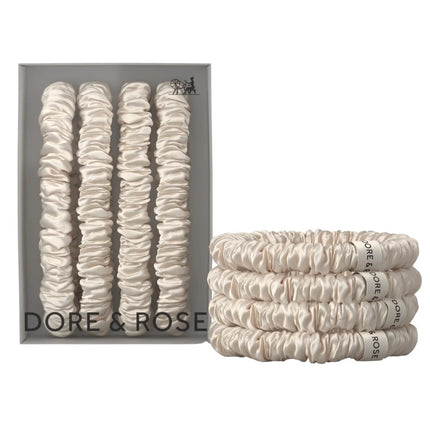 Dore & Rose Scrunchie Set Champagne - 4x1cm