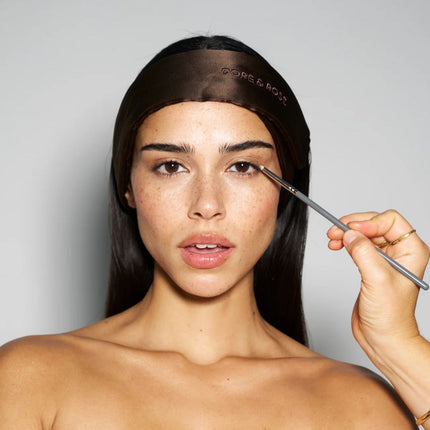 Dore & Rose Silk Headband - Brown