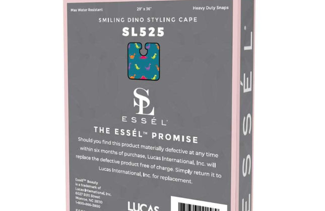 Essel Smiling Dino Styling Cape met drukknopen- 91x74cm