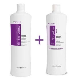 Fanola No Yellow Shampoo & Mask Set - 2x1000ml