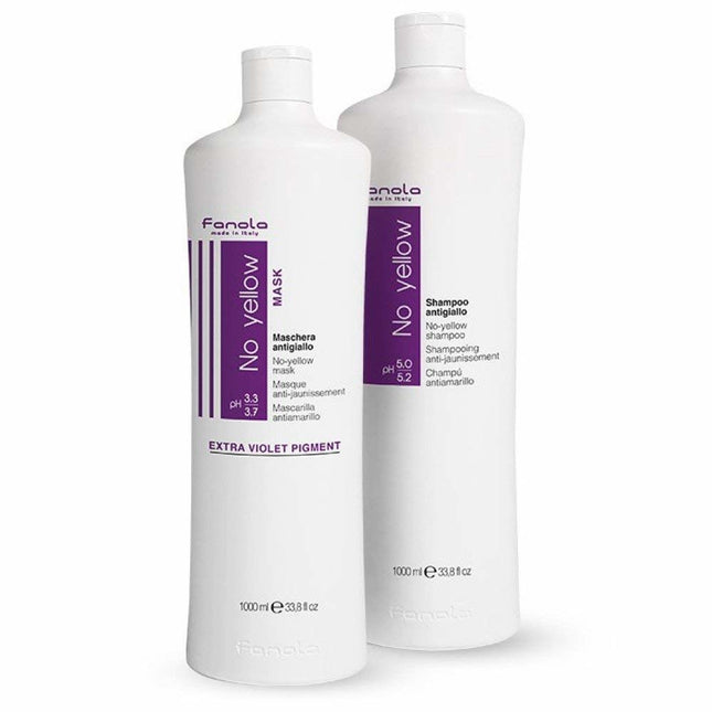 Fanola No Yellow Shampoo & Mask Set - 2x1000ml