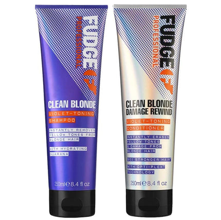 Fudge Clean Blonde Violet Duo Pack - 2x250ml