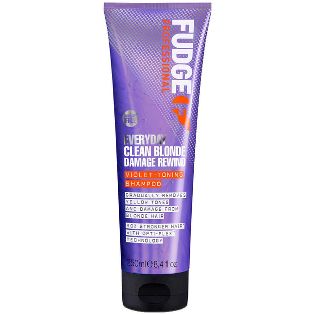 Fudge Everyday Clean Blonde Damage Rewind Violet Shampoo - 250ml