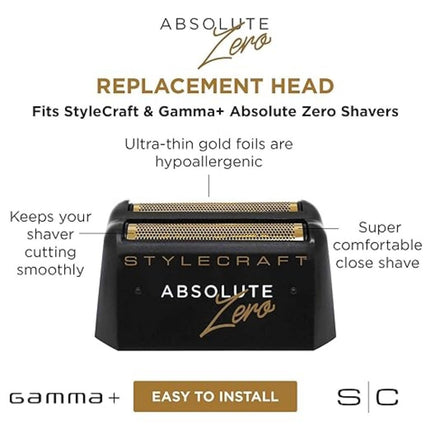 Gamma+ Absolute Zero Replacement Shaver Head Titanium