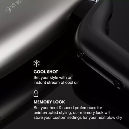 GHD Professional Dual Air-Flow Hair Dryer - Metallic Black