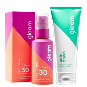 Gleam Milky Sunscreen Spray SPF 30 & Aftersun - 2X100ml