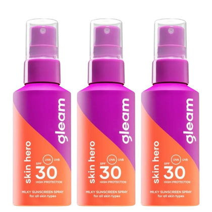Gleam Zonnebrand XL Voordeelverpakking SPF30 - 3x100ml