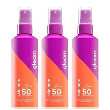 Gleam Zonnebrand XL Voordeelverpakking SPF50 - 3x200ml
