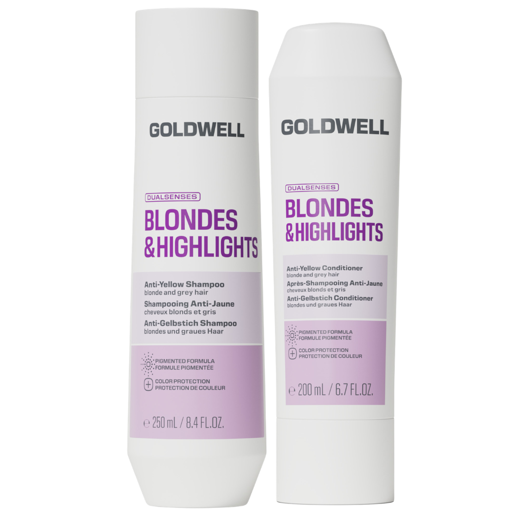 Goldwell Blondes & Highlights Anti-Yellow Set - 250ml+200ml
