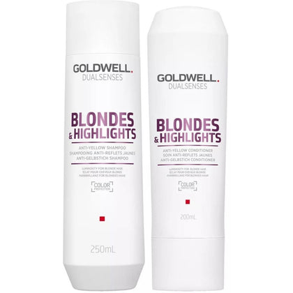 Goldwell Dualsenses Blondes & Highlights Anti-Yellow Set - 250ml+200ml