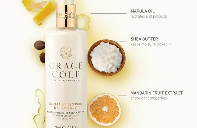 Grace Cole Nectarine Blossom & Grapefruit Hand & Body Lotion - 300ml