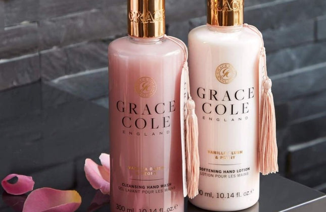 Grace Cole Vanilla Blush & Peony Hand Care Duo - 300+300ml