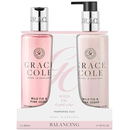 Grace Cole Wild Fig & Pink Cedar Body Duo - 300+300ml