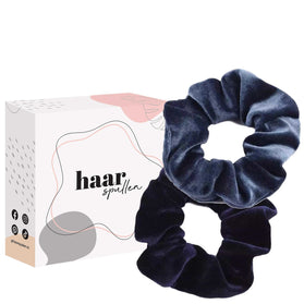 Haarspullen All About The Blues Scrunchie Duo Set - Dark Blue & Navy Blue